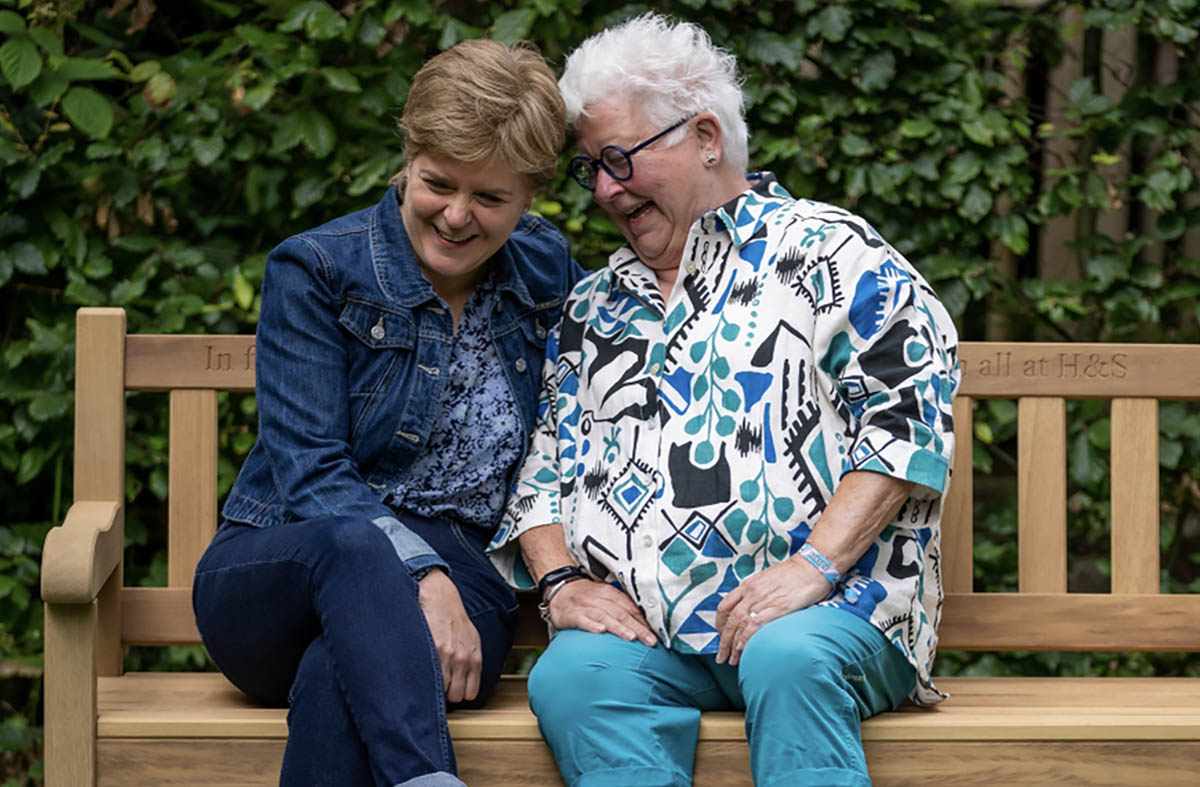Val McDermid and Nicola Sturgeon Val McDermid and Nicola Sturgeon